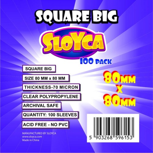 SLOYCA Square Big (80x80mm) 100 szt.