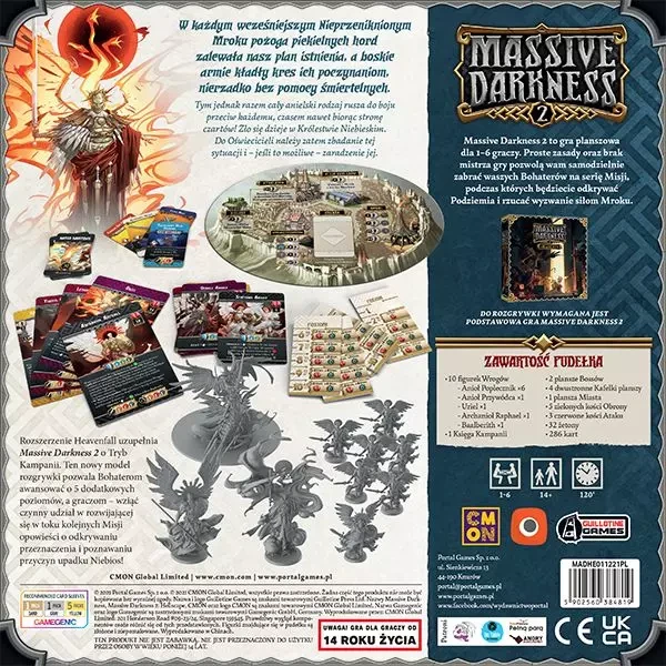 Massive Darkness 2: Heavenfall pudelko tyl