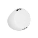 Kość REBEL matowa 3 Ściany - Cyfry - Biała