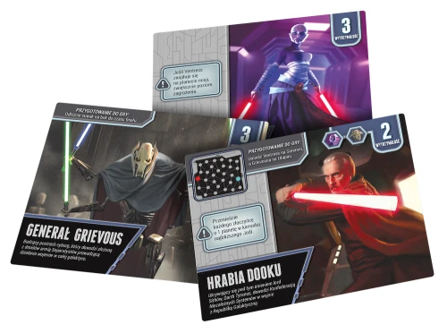 Star Wars: Wojny Klonów (Gra planszowa) karty