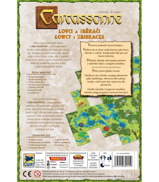 Carcassonne: Łowcy i Zbieracze pudełko tył
