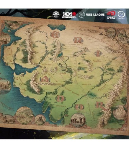 Jedyny Pierścień - Zestaw Startowy Mapa Eriadoru