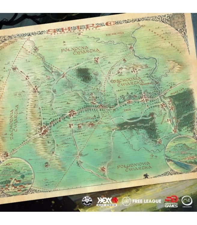Jedyny Pierścień - Zestaw Startowy Mapa Shire