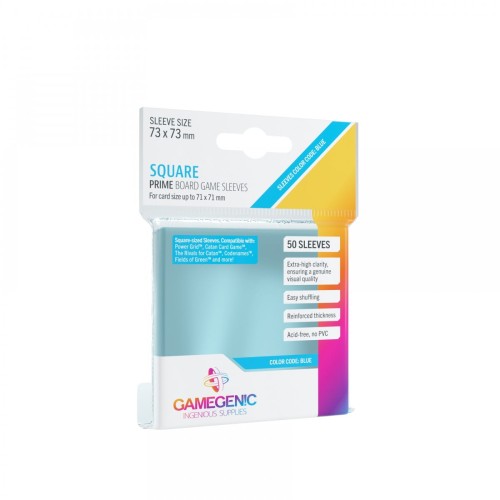 Gamegenic: Prime Square-Sized Sleeves (73x73 mm), 50 sztuk