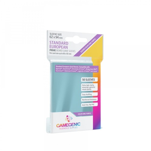 Gamegenic: Prime Standard European-Sized Sleeves (62x94 mm), 50 sztuk