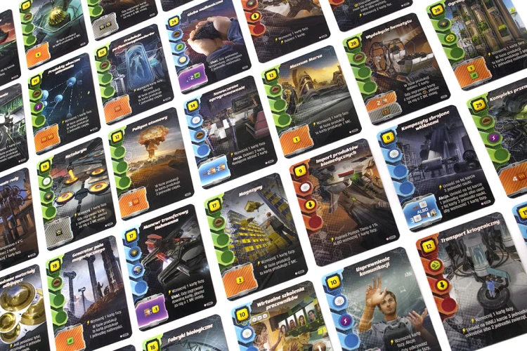 Terraformacja Marsa: Ekspedycja Ares - Odkrycia karty