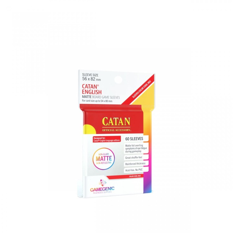 Gamegenic: Matte Catan-Sized Sleeves (56x82 mm), 60 sztuk