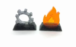 Nemesis - 22 podstawki pod żetony pożaru i uszkodzeń
