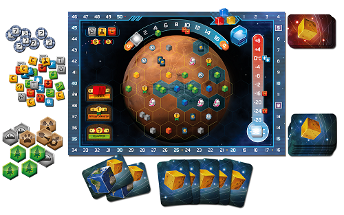 Terraformacja Marsa: Gra kościana zawartość