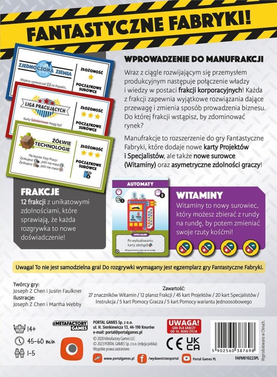 Fantastyczne Fabryki: Manufrakcje