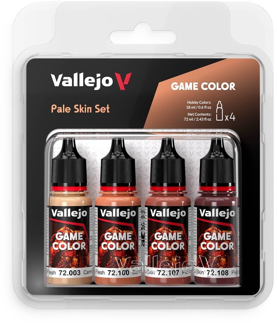 Vallejo: 72.379 - Game Color - Pale Skin Set 4 x (18 ml)