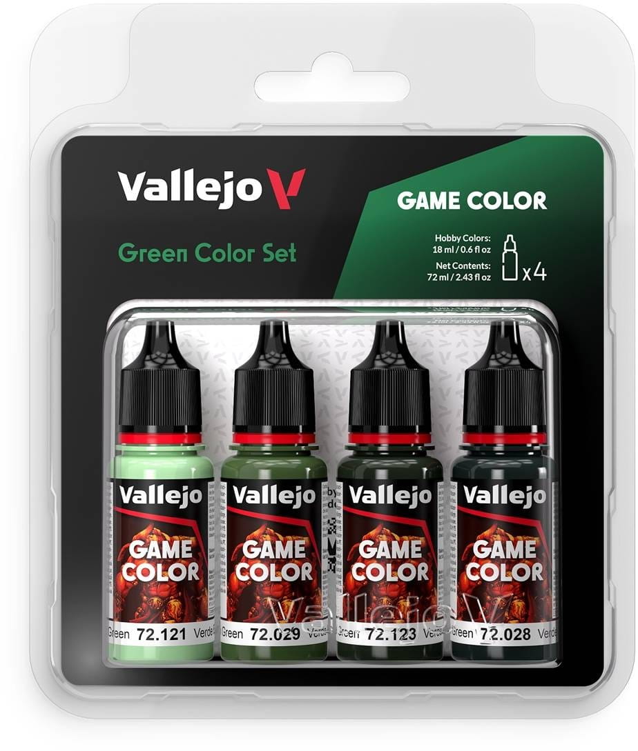 Vallejo: 72.384 - Game Color - Green Color Set 4 x (18 ml)