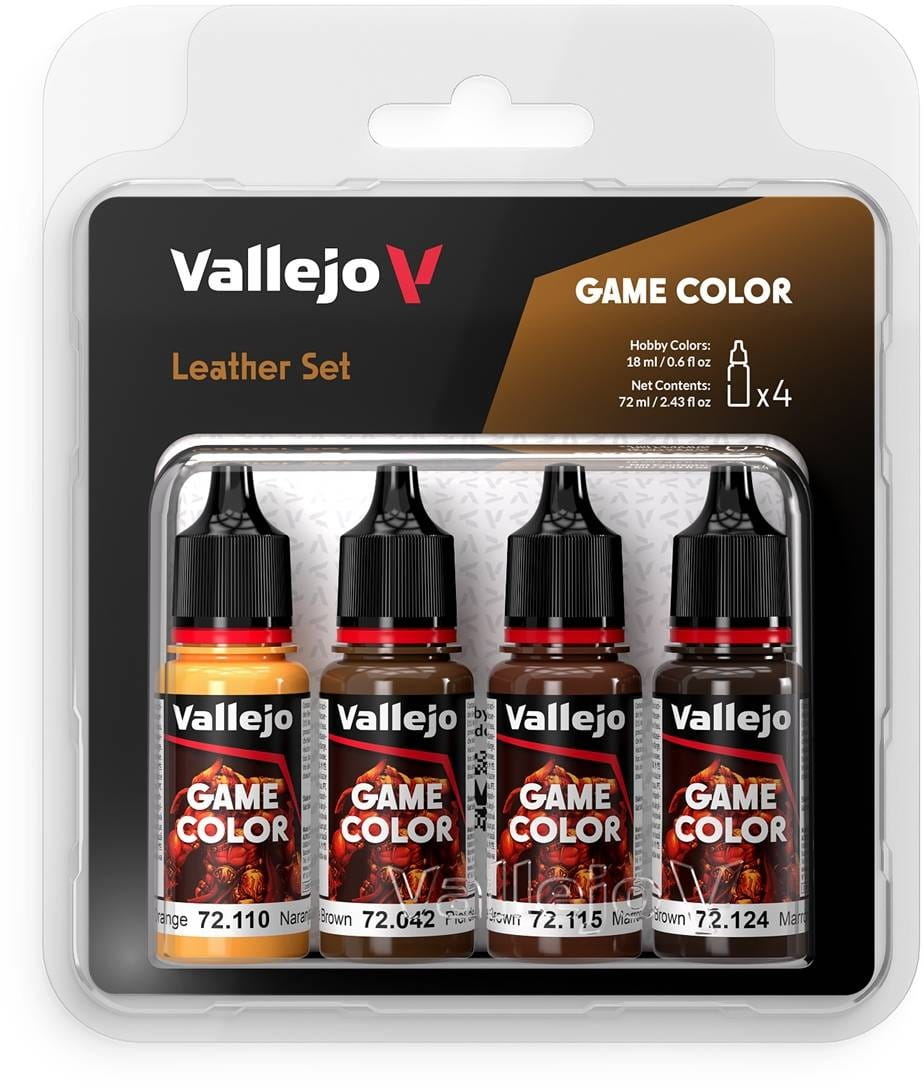 Vallejo: 72.385 - Game Color - Leather Set 4 x (18 ml)