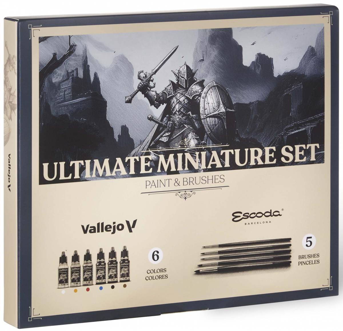 Vallejo: 72206 - Game Color - Ultimate Miniature Set - Paint &amp; Brushes