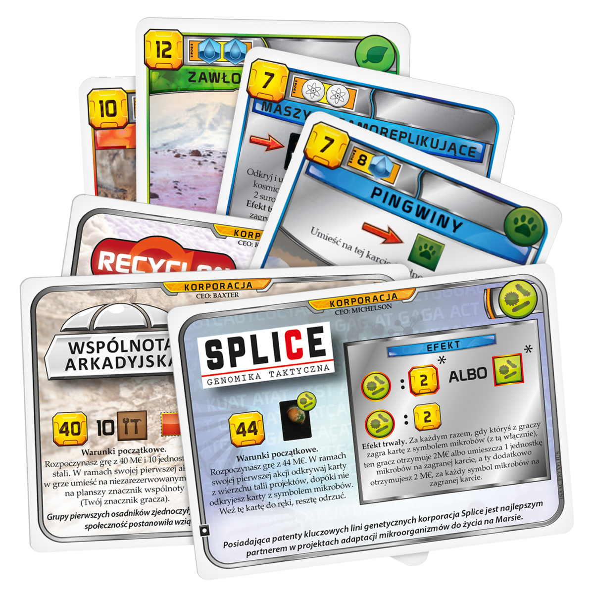 Terraformacja Marsa: Zestaw dodatkowy #1-3 (7 kart)