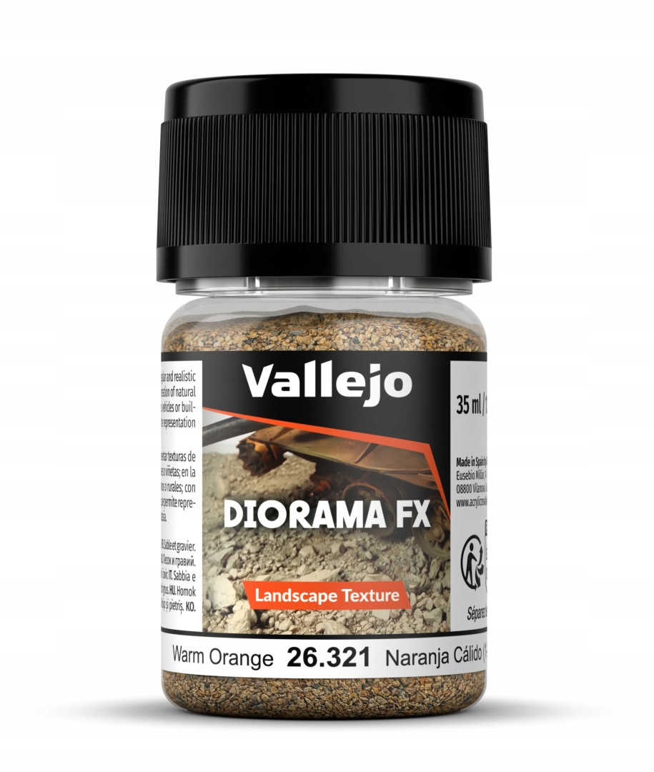 Vallejo: 26.319 - Diorama FX - Landscape Textures - Warm Orange (0,5-1 mm)