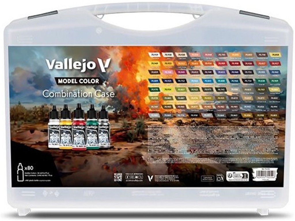 Vallejo: Model Color - Combination Case (80 x 18 ml)