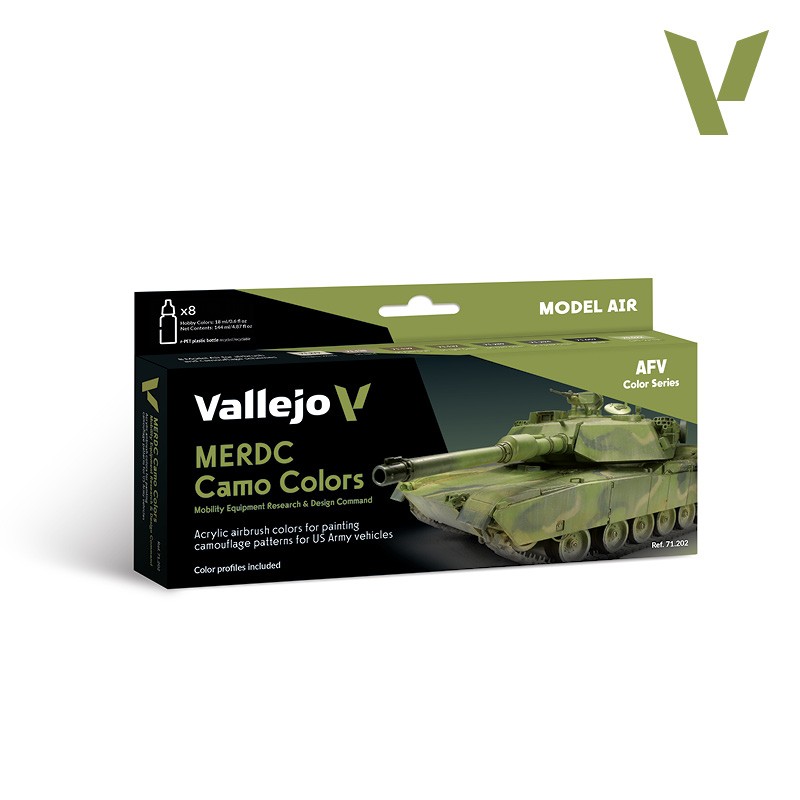 Vallejo: 71.202 - Model Air - AFV - MERDC Camo Colors (8x18 ml)