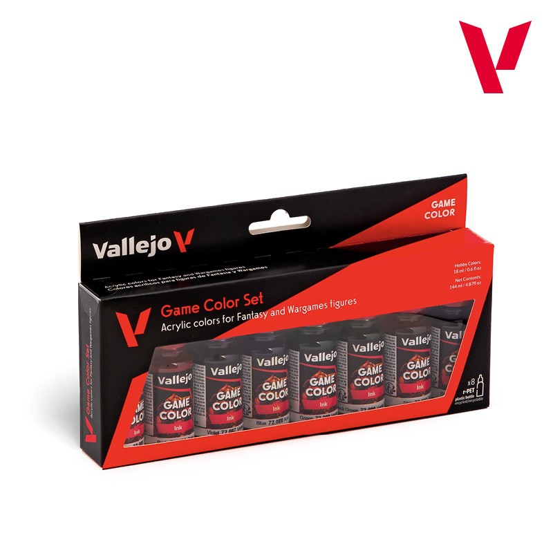 Vallejo: 72.296 - Game Color - Game Inks (8x18 ml)