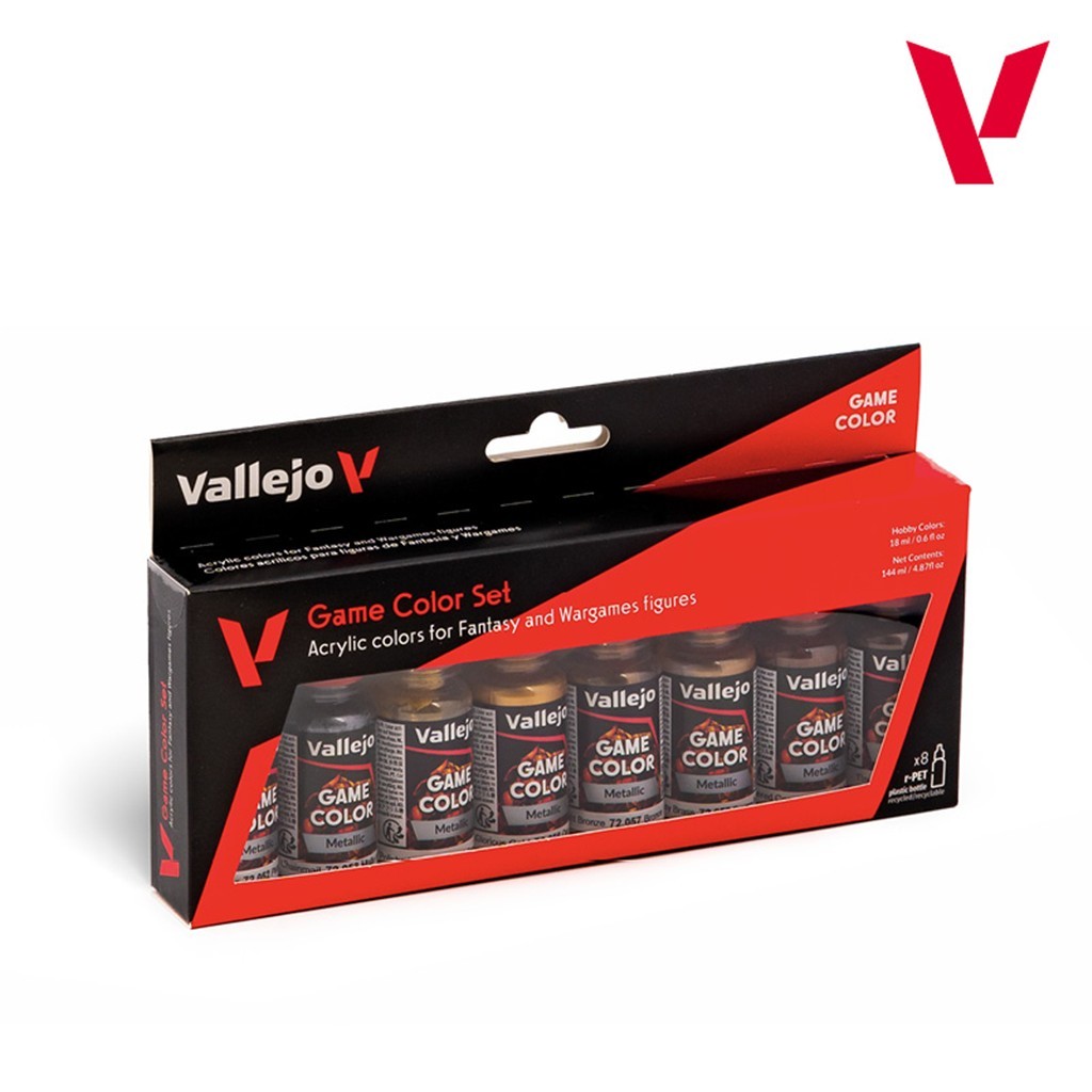 Vallejo: 72.303 - Game Color - Metallic Colors (8x18 ml)