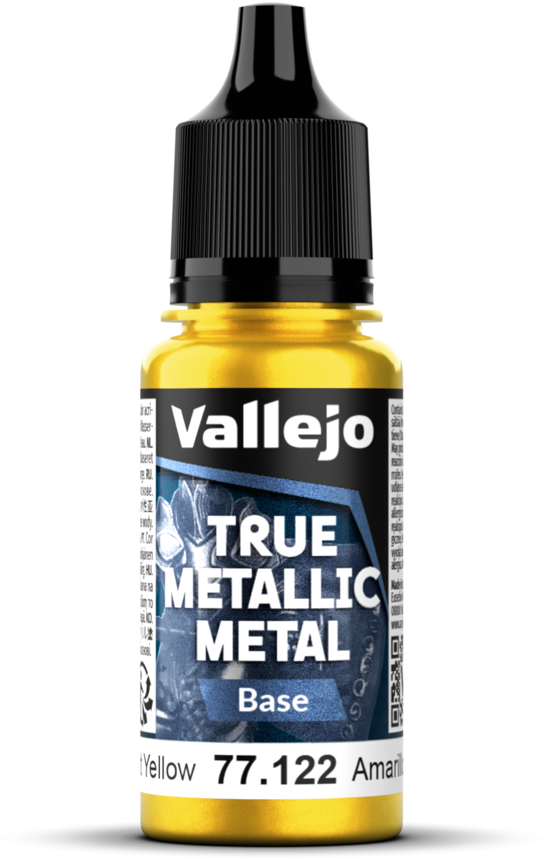 Vallejo: 77.122 - True Metallic Metal - Base - Radiant Yellow (18 ml)