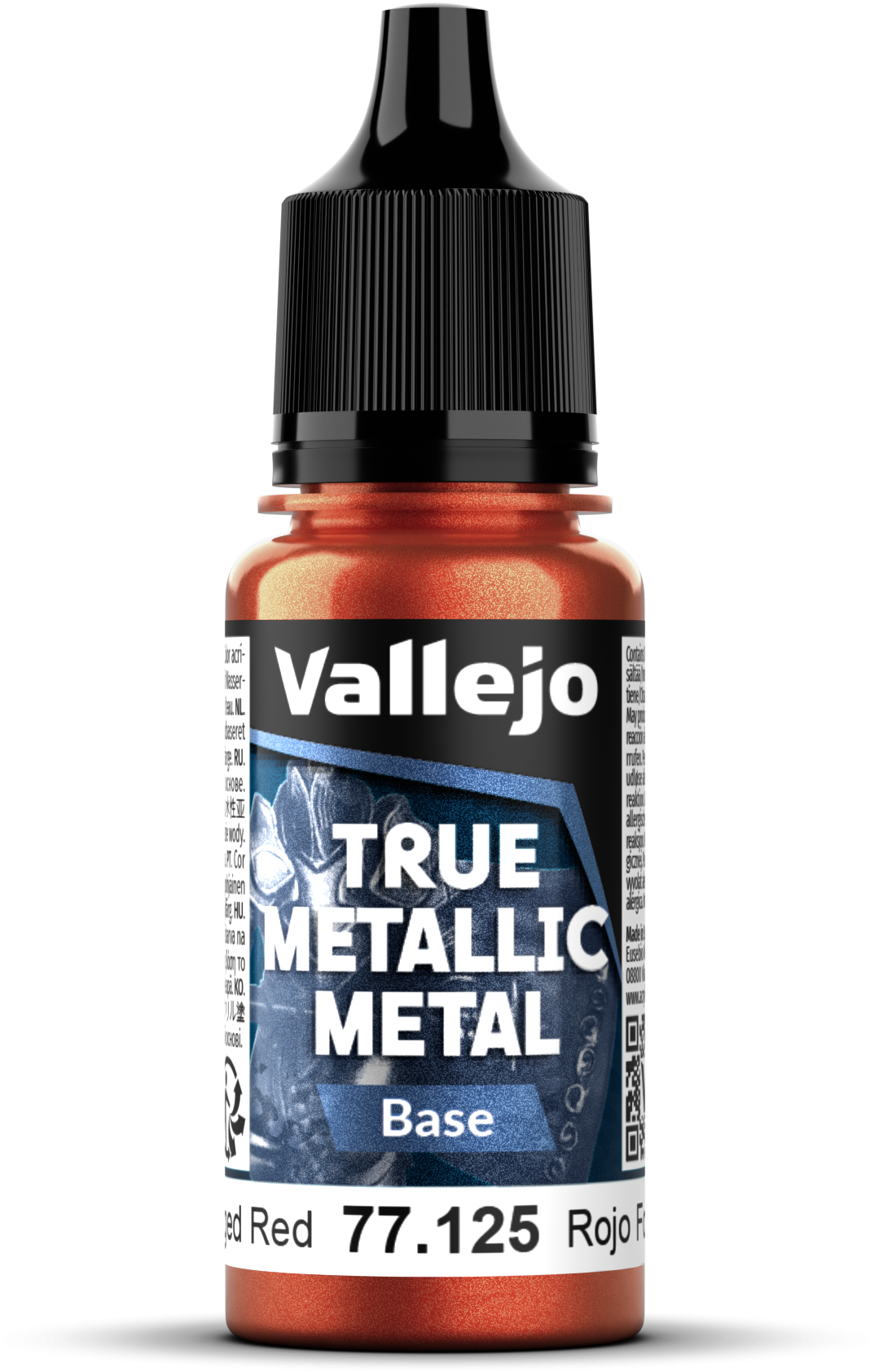 Vallejo: 77.125 - True Metallic Metal - Base - Forged Red (18 ml)