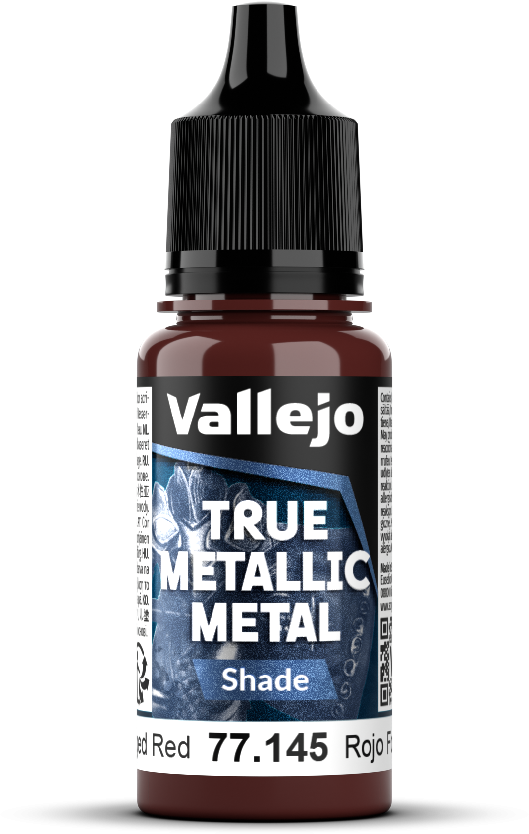 Vallejo: 77.145 - True Metallic Metal - Shade - Forged Red (18 ml)
