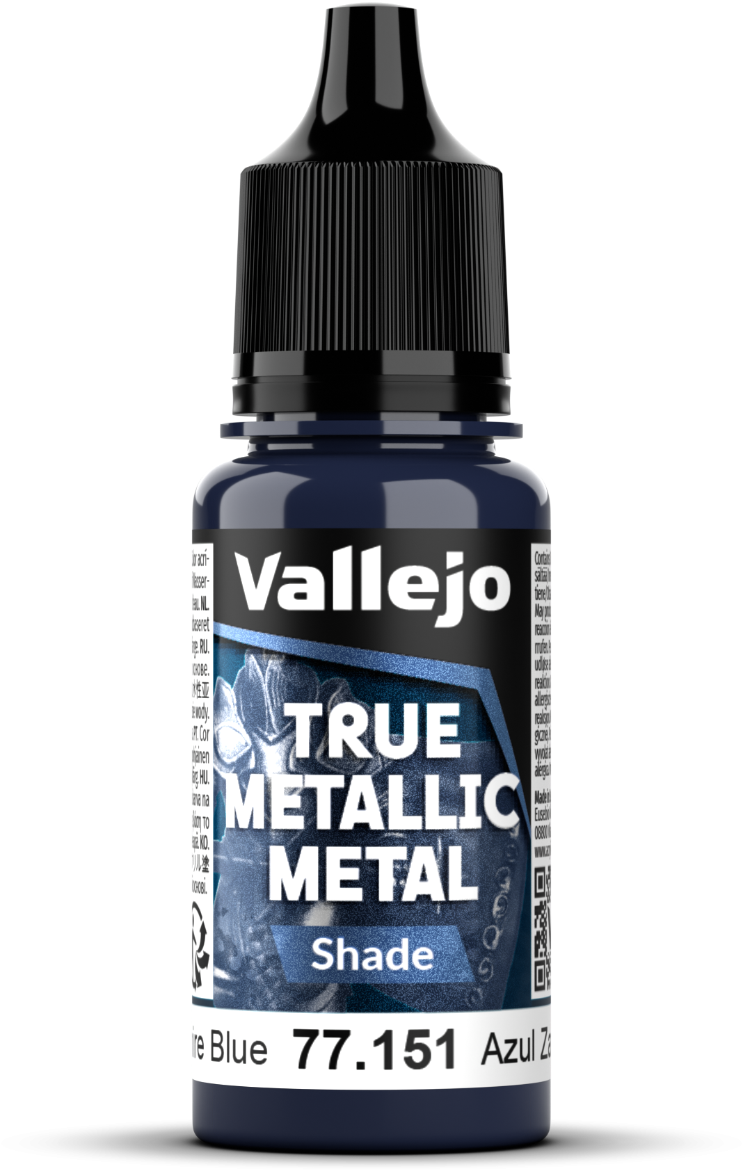 Vallejo: 77.151 - True Metallic Metal - Shade - Sapphire Blue (18 ml)