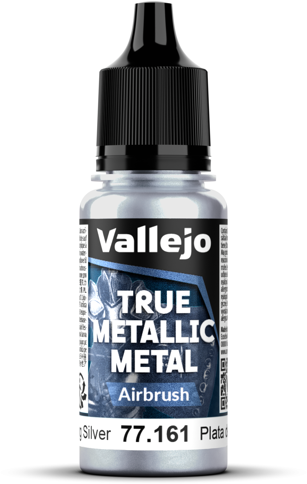 Vallejo: 77.161 - True Metallic Metal - Airbrush - Sterling Silver (18 ml)