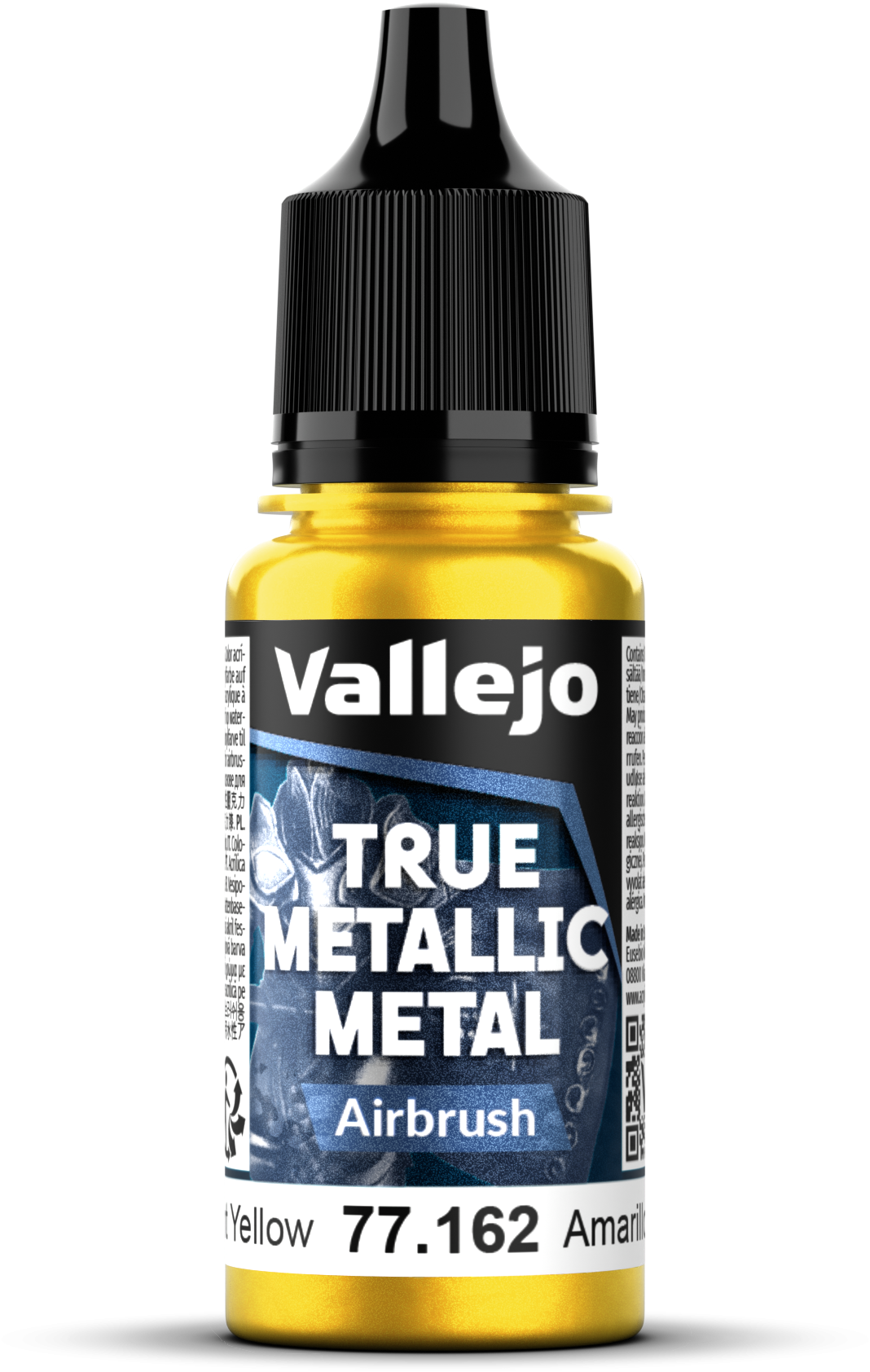 Vallejo: 77.162 - True Metallic Metal - Airbrush - Radiant Yellow (18 ml)