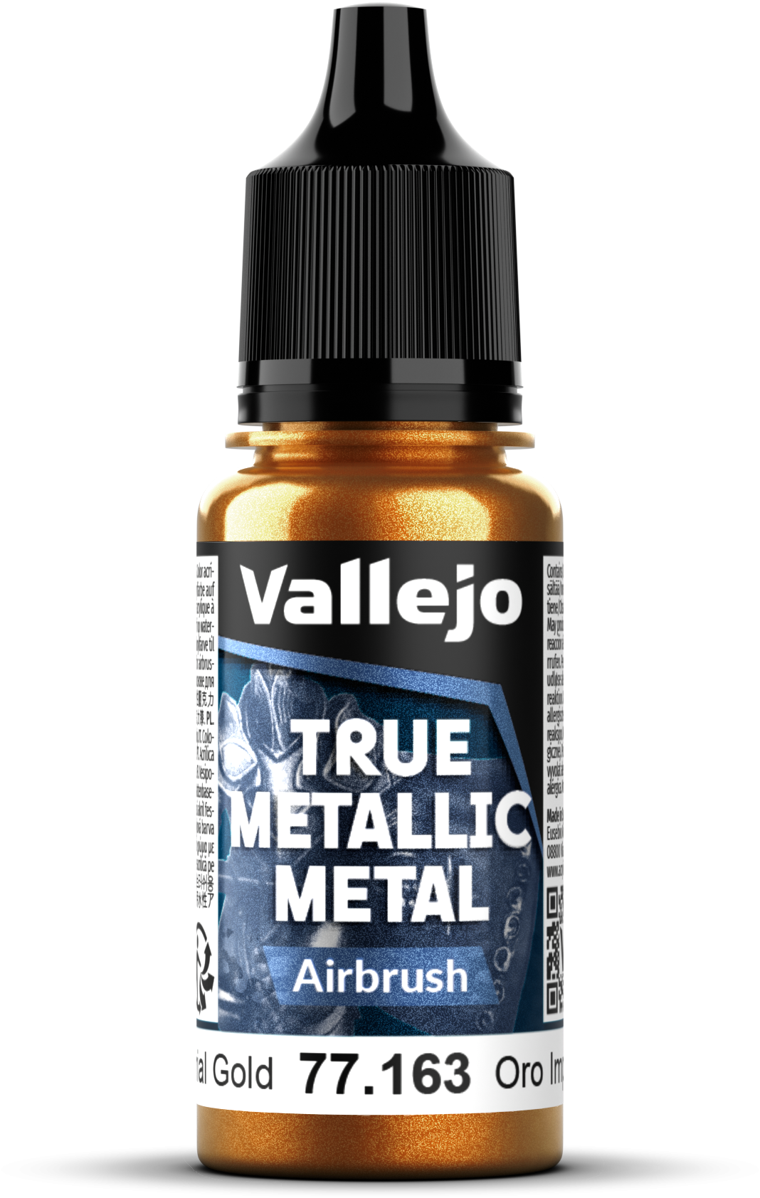 Vallejo: 77.163 - True Metallic Metal - Airbrush - Imperial Gold (18 ml)