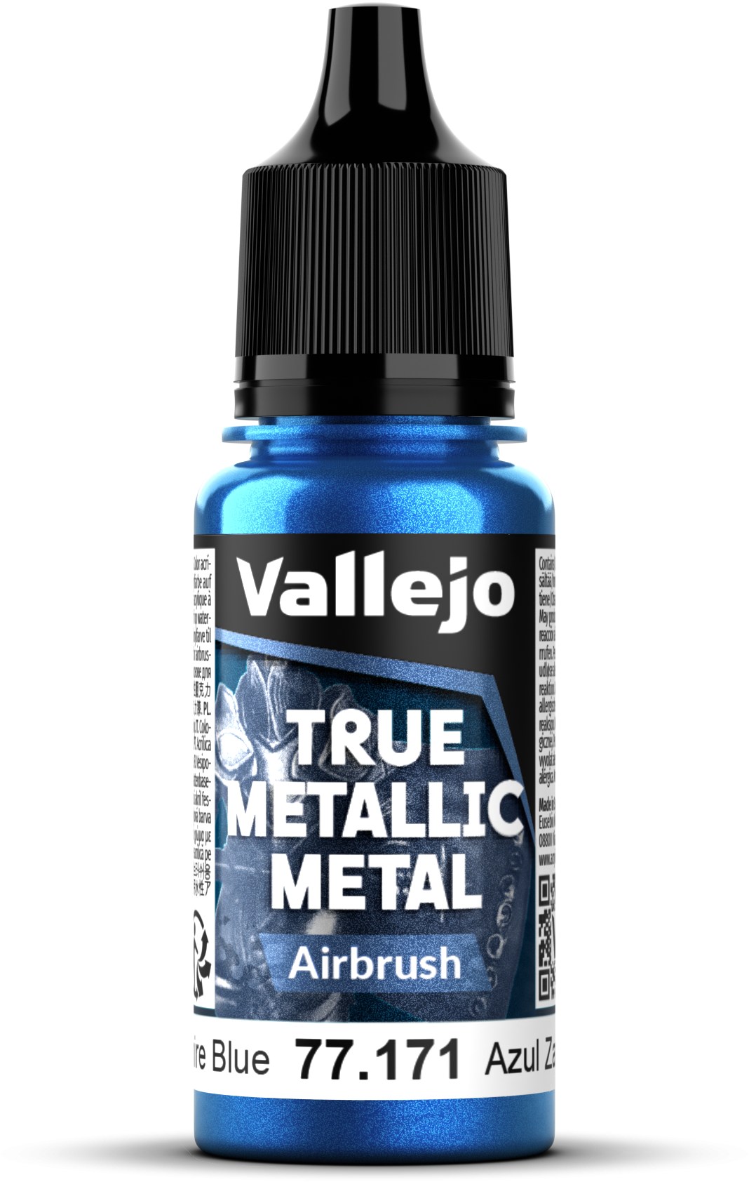 Vallejo: 77.171 - True Metallic Metal - Airbrush - Sapphire Blue (18 ml)