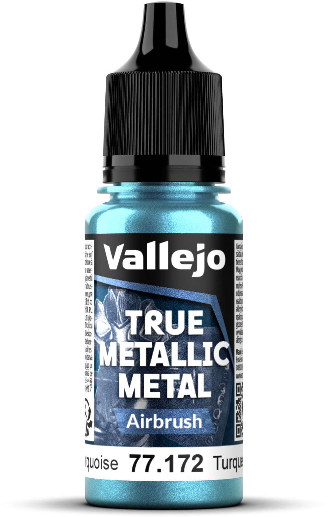 Vallejo: 77.172 - True Metallic Metal - Airbrush - Hydra Turquoise (18 ml)