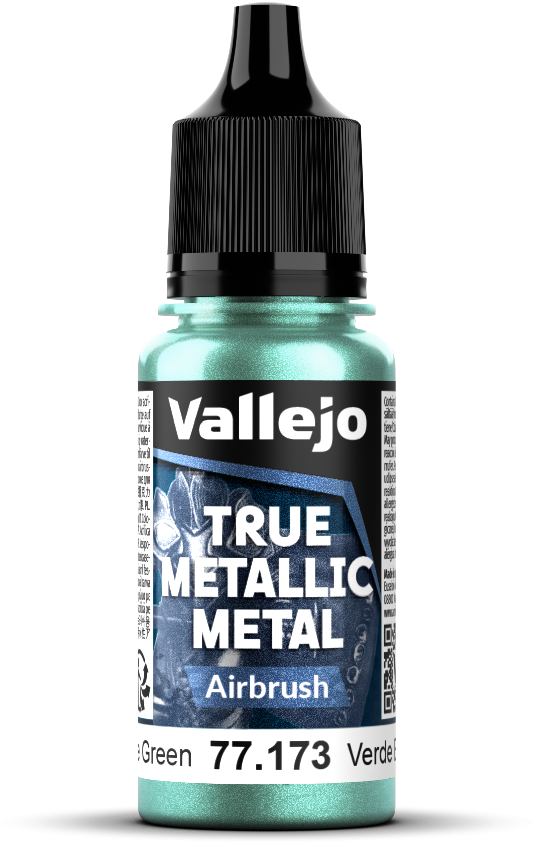 Vallejo: 77.173 - True Metallic Metal - Airbrush - Beetle Green (18 ml)