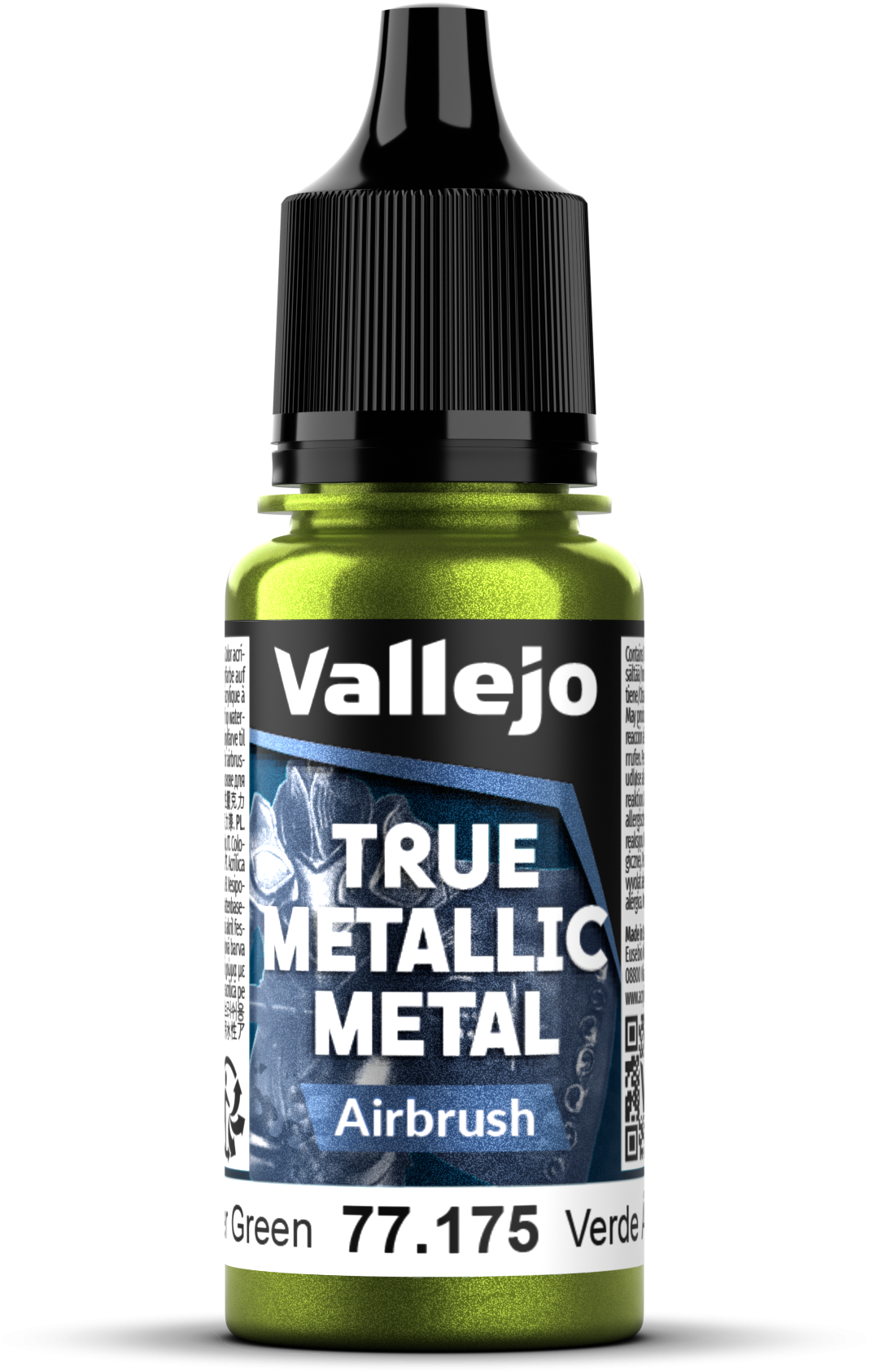 Vallejo: 77.175 - True Metallic Metal - Airbrush - Amber Green (18 ml)