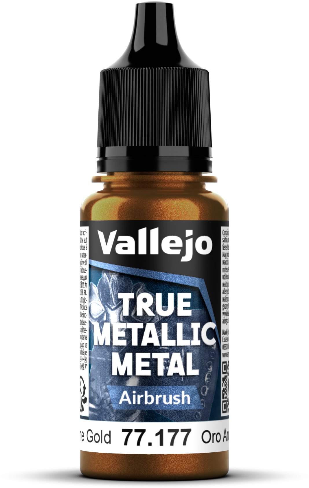 Vallejo: 77.177 - True Metallic Metal - Airbrush - Arcane Gold (18 ml)