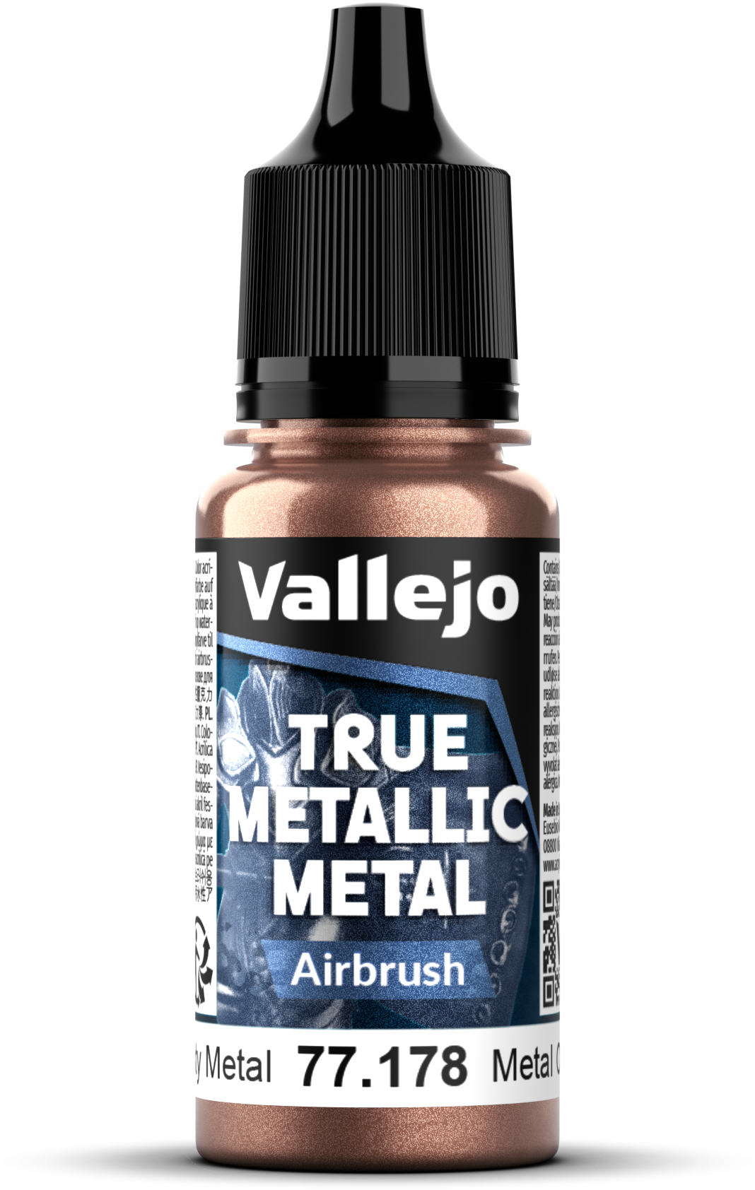 Vallejo: 77.178 - True Metallic Metal - Airbrush - Rusty Metal (18 ml)