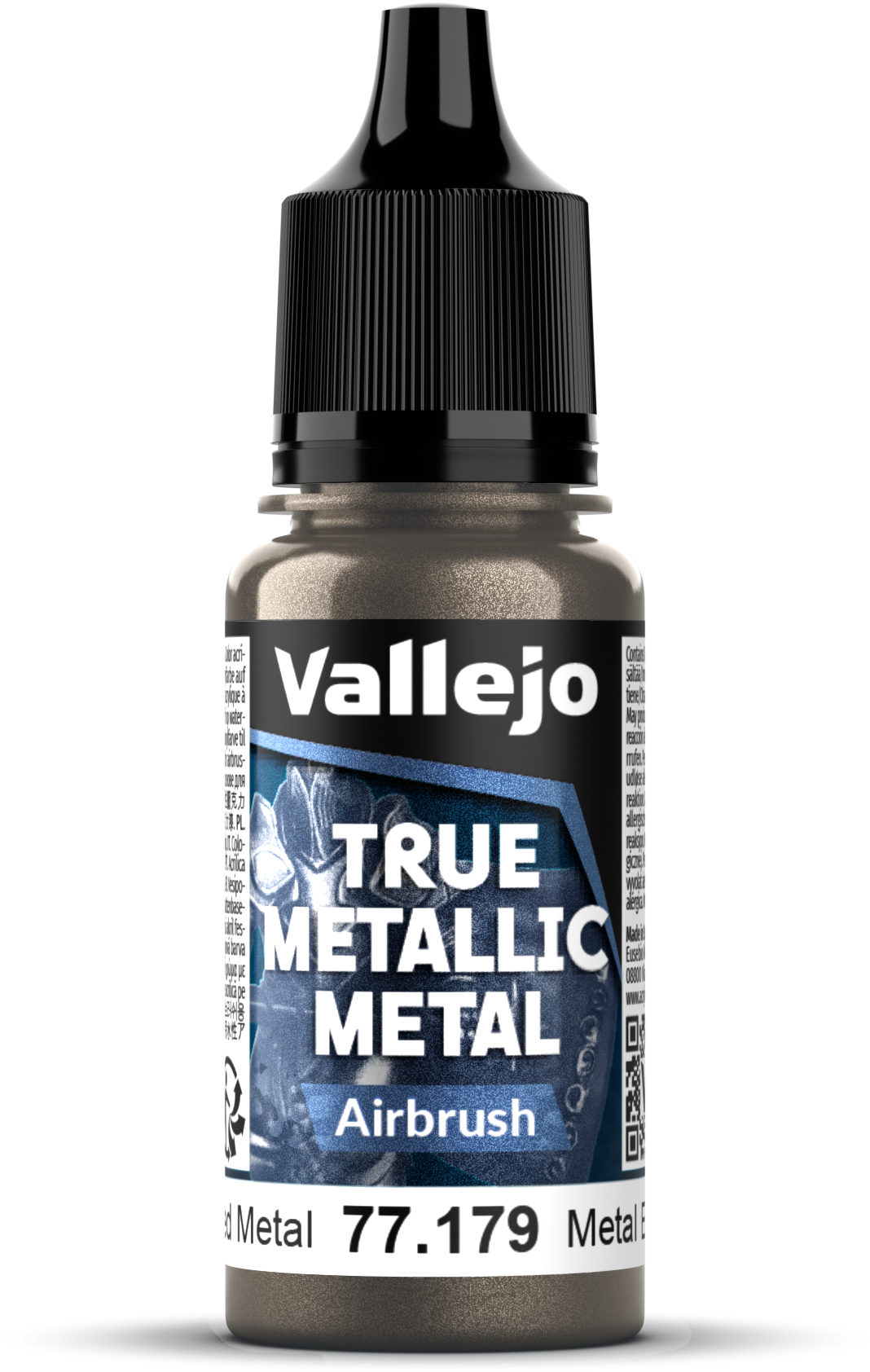 Vallejo: 77.179 - True Metallic Metal - Airbrush - Aged Metal (18 ml)
