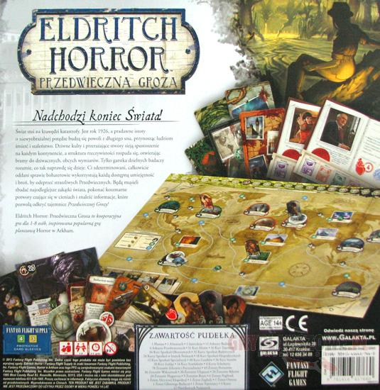 Eldritch Horror: Przedwieczna Groza tył pudełko