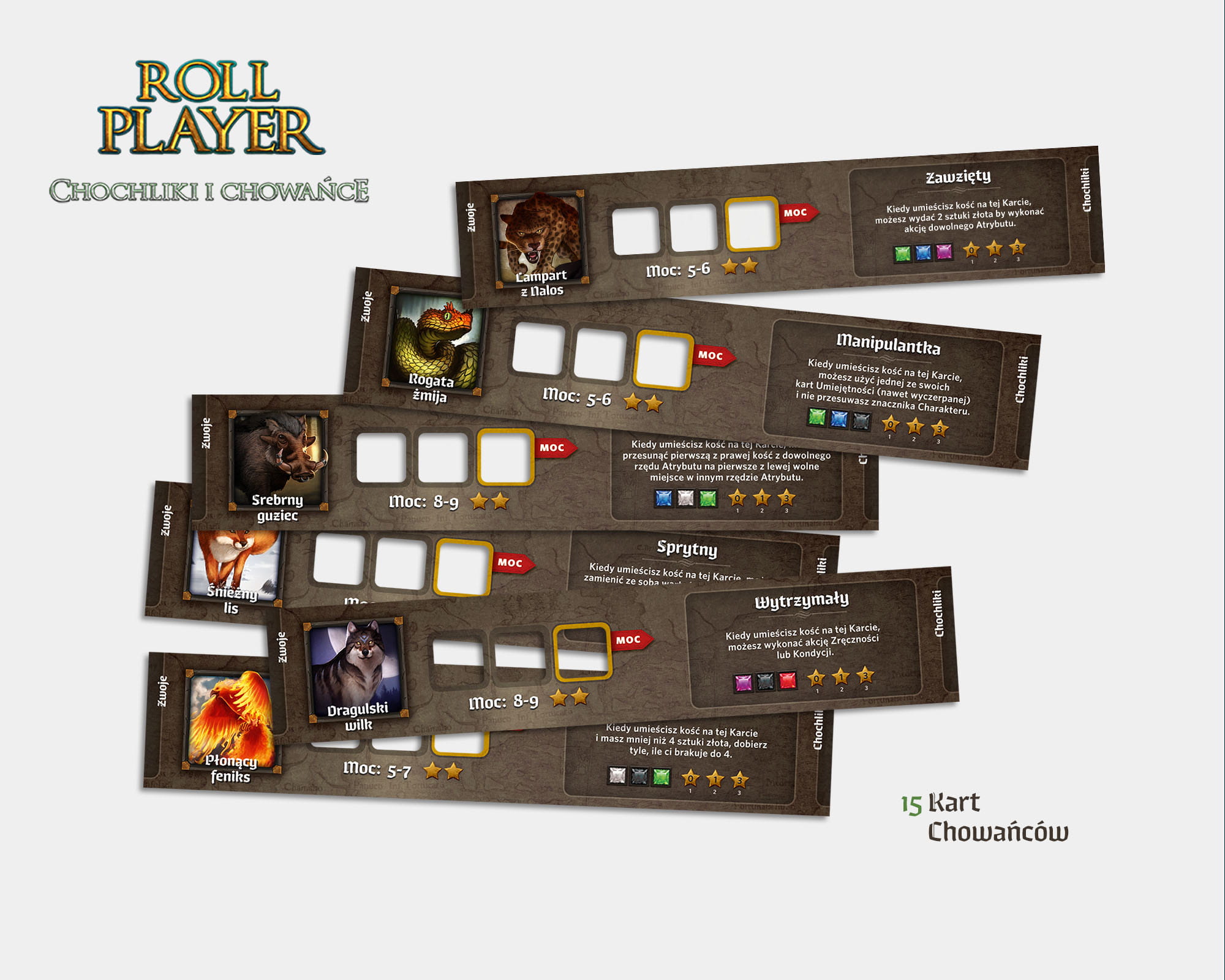 Roll Player: Chochliki i Chowańce karty chowańców