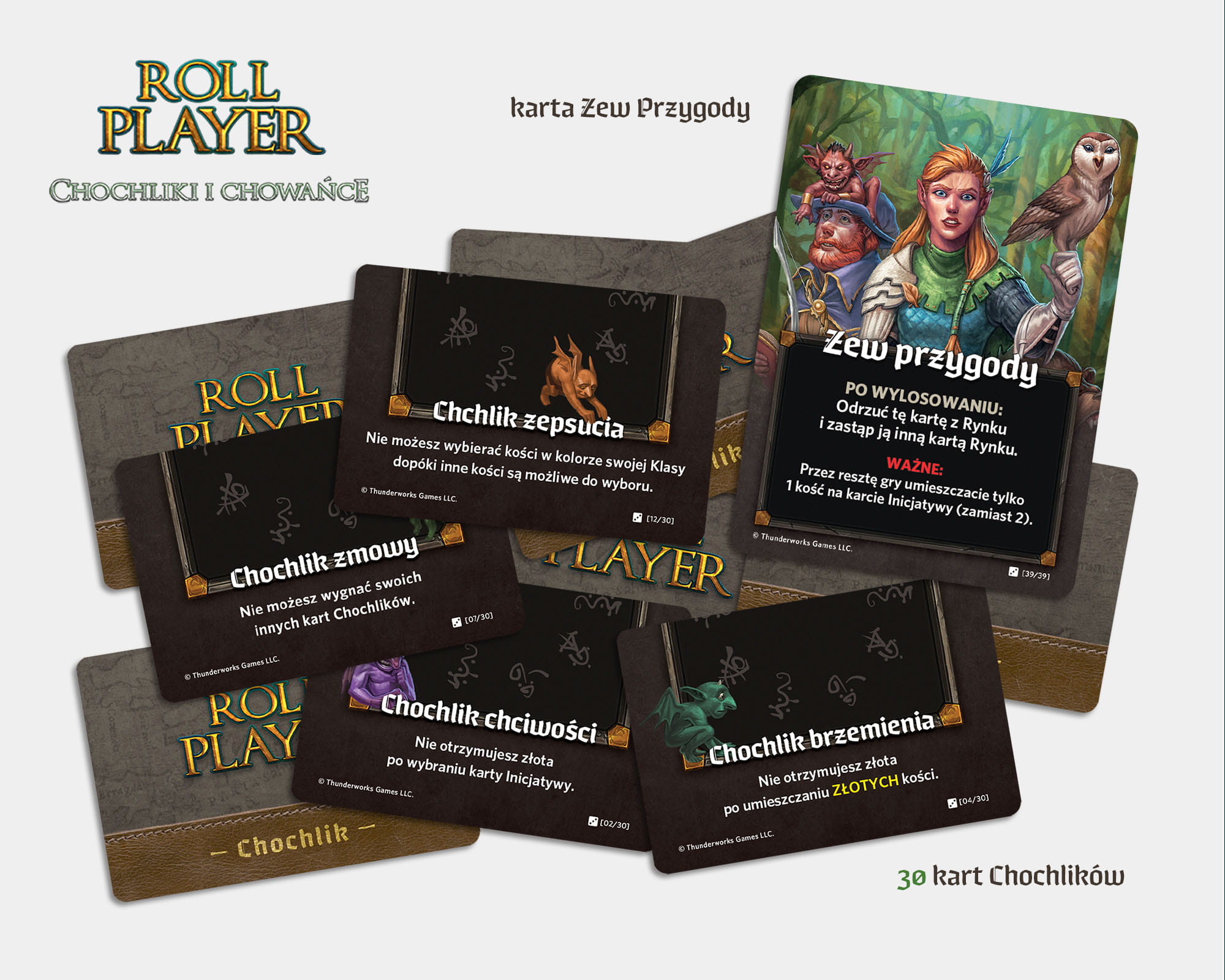 Roll Player: Chochliki i Chowańce karty