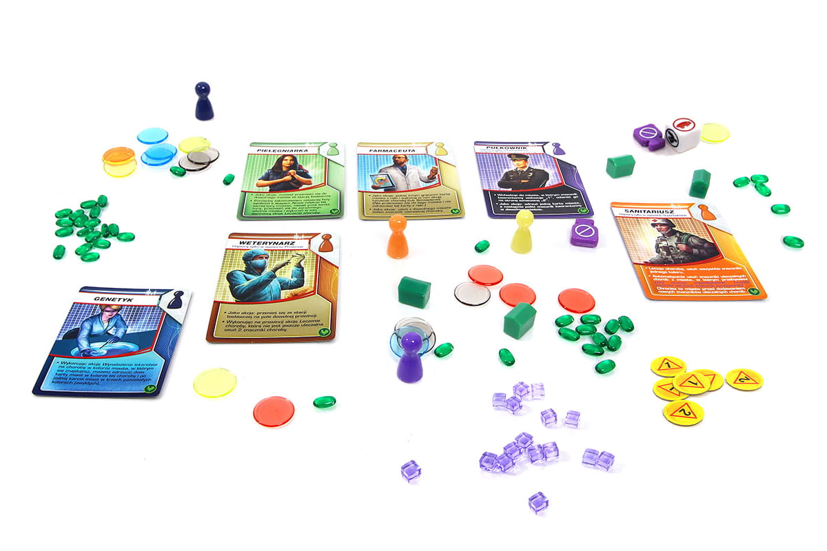 Pandemic: Stan zagrożenia (nowa edycja) komponenty