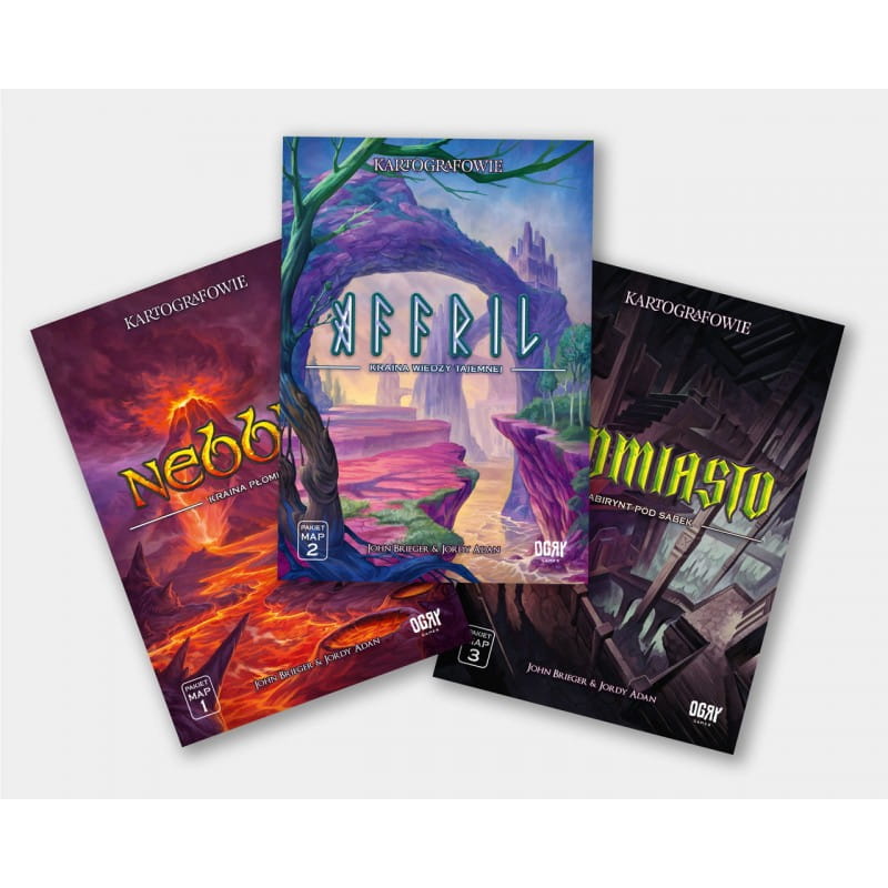 Kartografowie: Pełen zestaw Map (Afril+ Nebblis + Podmiasto)