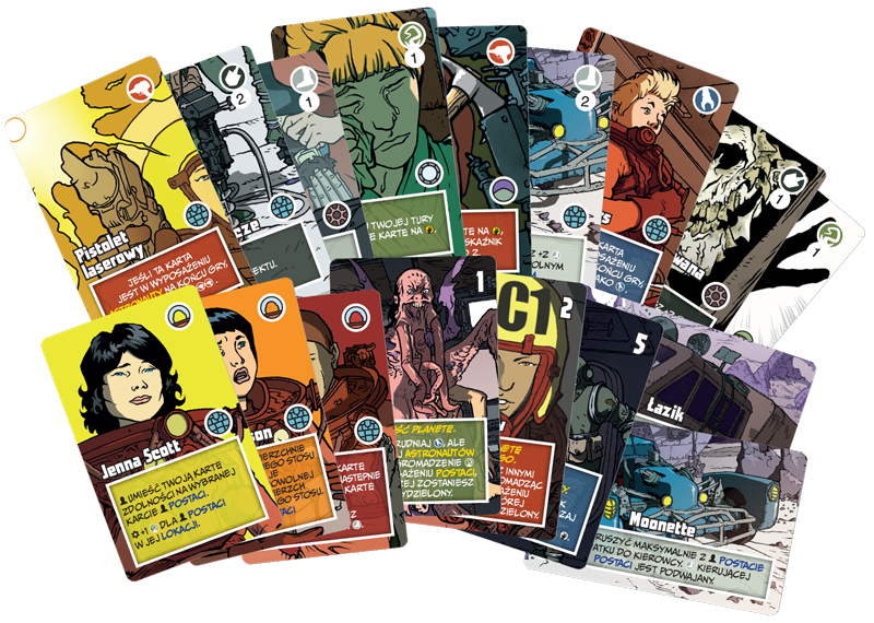 The Shadow Planet (gra planszowa) karty