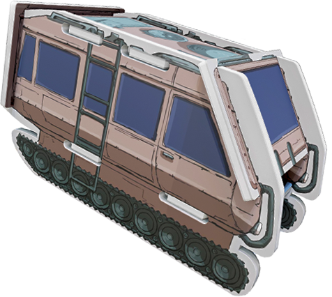 The Shadow Planet (gra planszowa) wizualizacja pojazdu