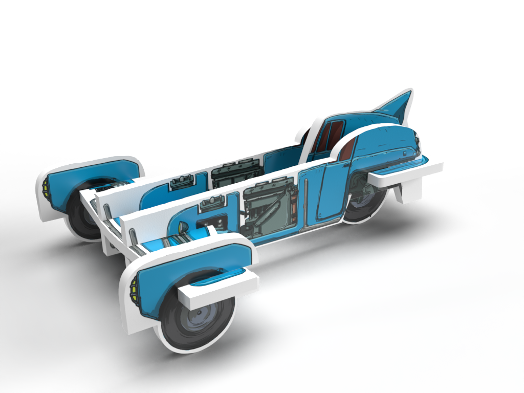 The Shadow Planet (gra planszowa) wizualizacja pojazdu