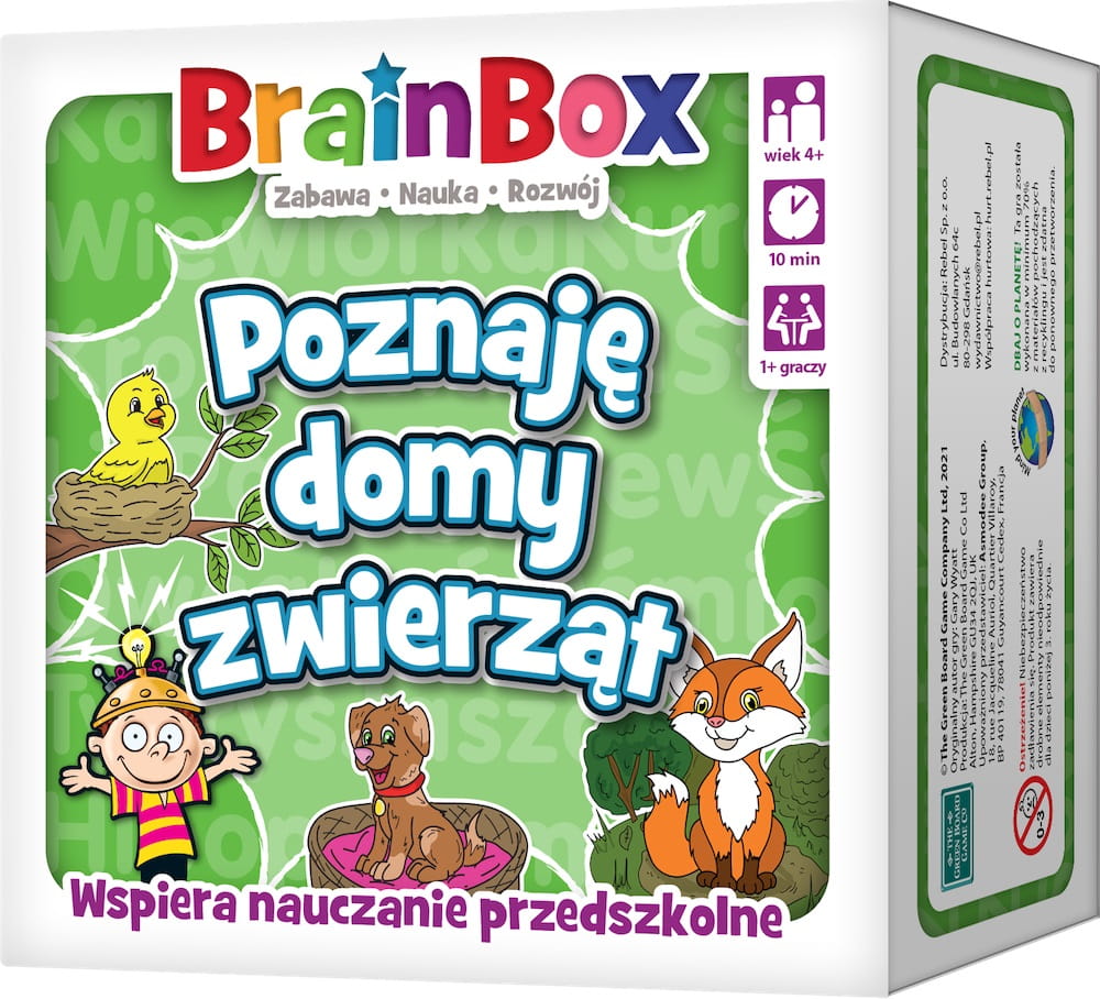 BrainBox - Poznaję domy zwierząt pudełko