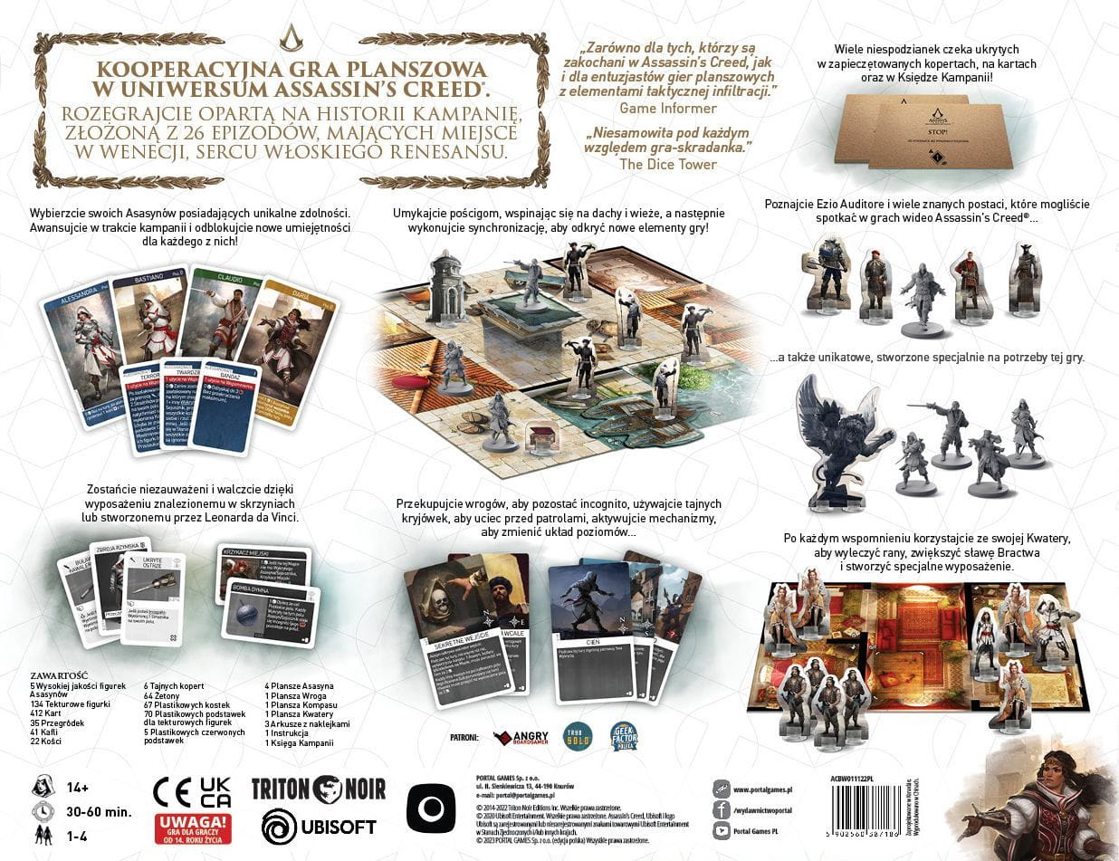 Assassins Creed: Brotherhood of Venice pudełko tył